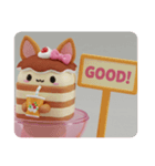 きつね耳ティラミスちゃん(四角型)（個別スタンプ：6）