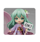 サムライ精霊みなみちゃん（個別スタンプ：1）