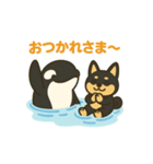シャチの日常あいさつ（個別スタンプ：3）
