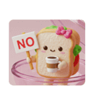サンドイッチちゃんカプセルトイ(四角型)（個別スタンプ：3）