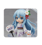 水色とオレンジが多めのみなみちゃん（個別スタンプ：3）