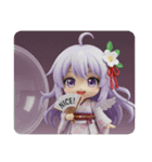 水色とオレンジが多めのみなみちゃん（個別スタンプ：5）