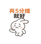 かわいい小さな白いウサギ 職場うさぎ編 2（個別スタンプ：15）