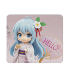 初夏を感じる精霊みなみちゃん（個別スタンプ：1）