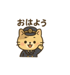 猫×駅員×挨拶 スタンプ（個別スタンプ：2）