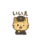 猫×駅員×挨拶 スタンプ（個別スタンプ：5）