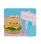 青空ハンバーガーちゃん(四角型)（個別スタンプ：2）