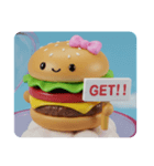 青空ハンバーガーちゃん(四角型)（個別スタンプ：5）