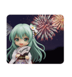 とある初夏の精霊みなみちゃん（個別スタンプ：1）