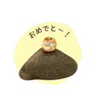 石っこどうぶつ・あいさつ（個別スタンプ：5）