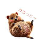 可愛すぎるクアッカワラビーの日常スタンプ（個別スタンプ：19）