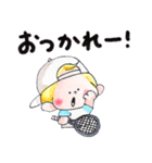 46.チャビーボーイのテニススタンプ（個別スタンプ：3）