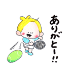 46.チャビーボーイのテニススタンプ（個別スタンプ：11）