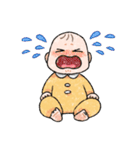 ぷにもち赤ちゃんと大人の心情スタンプ（個別スタンプ：3）