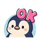 かわいーいペンギン（個別スタンプ：3）