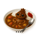 フルカスタム！遮光器ちゃん★何食べる？（個別スタンプ：1）
