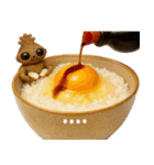 フルカスタム！遮光器ちゃん★何食べる？（個別スタンプ：4）