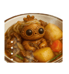 フルカスタム！遮光器ちゃん★何食べる？（個別スタンプ：8）