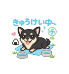 チワワの『ただいま』まで旅inショコラ（個別スタンプ：4）