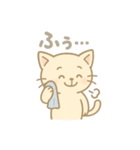 挨拶するねこ（個別スタンプ：4）