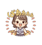 チア部のLINEスタンプ（個別スタンプ：24）