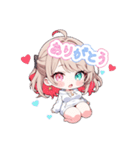 mini_YUN_YUI_【あいさつ】（個別スタンプ：9）
