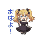 げんきにあいさつ★金髪ゴスロリの女の子（個別スタンプ：2）