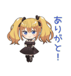 げんきにあいさつ★金髪ゴスロリの女の子（個別スタンプ：3）