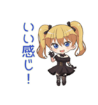 げんきにあいさつ★金髪ゴスロリの女の子（個別スタンプ：16）