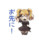 げんきにあいさつ★金髪ゴスロリの女の子（個別スタンプ：28）