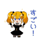 げんきにあいさつ★金髪ゴスロリの女の子（個別スタンプ：40）