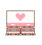 動く！ 電車が駅に到着スタンプ（個別スタンプ：17）