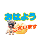 毎日使えるカラフル挨拶（個別スタンプ：3）