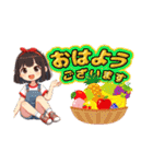 毎日使えるカラフル挨拶（個別スタンプ：23）