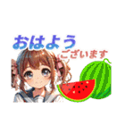 毎日使えるカラフル挨拶（個別スタンプ：25）