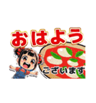 毎日使えるカラフル挨拶（個別スタンプ：35）