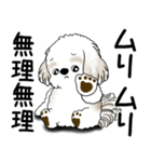 シーズー犬 2025 「文句と心の声」（個別スタンプ：4）