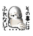 シーズー犬 2025 「文句と心の声」（個別スタンプ：19）