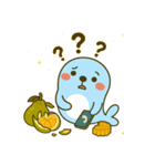 だいアザラシ：ハッピー中秋！（個別スタンプ：14）