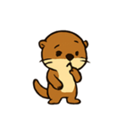 おちゃめカワウソ スプラッシュパレード（個別スタンプ：6）