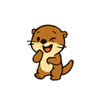 おちゃめカワウソ スプラッシュパレード（個別スタンプ：7）