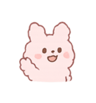 ふわもこウサギのぷにぷに日常（個別スタンプ：1）