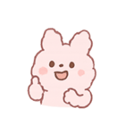 ふわもこウサギのぷにぷに日常（個別スタンプ：3）