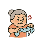 怒らせるな！暴走おばあちゃん（個別スタンプ：10）