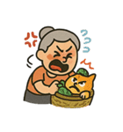 怒らせるな！暴走おばあちゃん（個別スタンプ：12）
