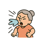 怒らせるな！暴走おばあちゃん（個別スタンプ：15）