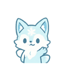 雪華キツネFrosty（個別スタンプ：1）
