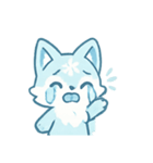 雪華キツネFrosty（個別スタンプ：3）