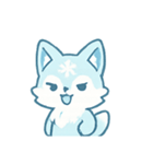 雪華キツネFrosty（個別スタンプ：5）