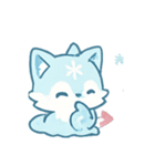 雪華キツネFrosty（個別スタンプ：9）